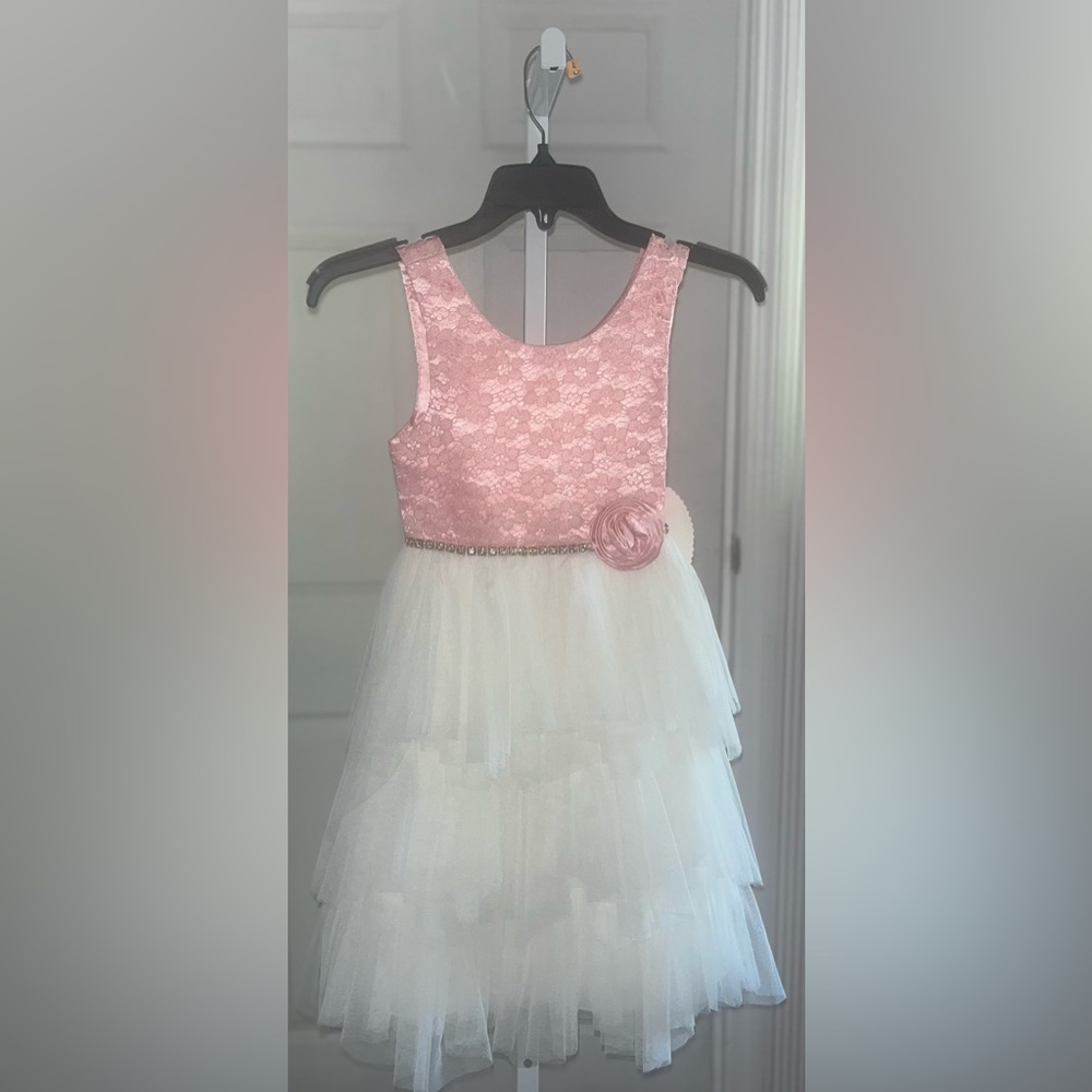 Coral /Ivory Formal Dress